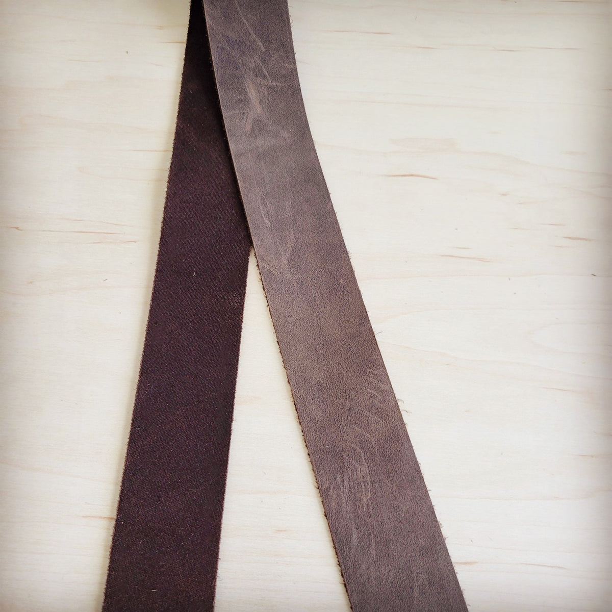 Brown Distressed Fringe Leather Belt