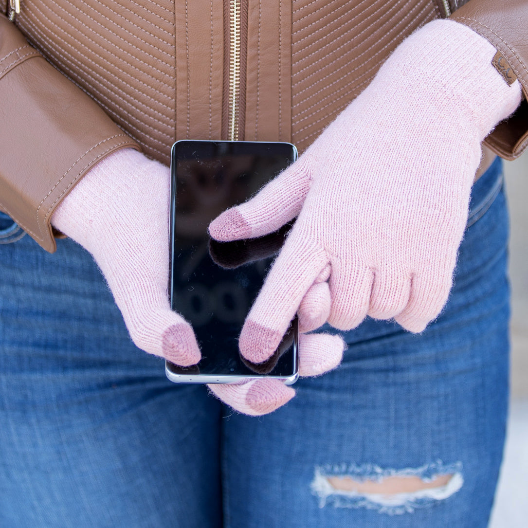 C.C Cashmere Blend Touchscreen Gloves