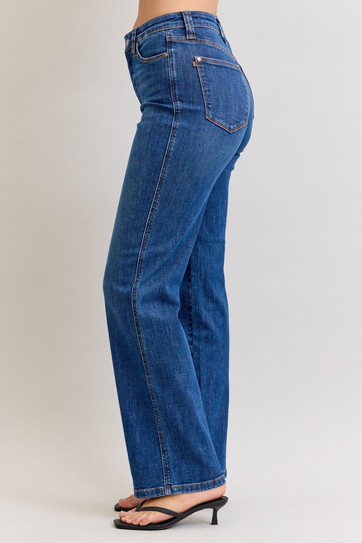 Judy Blue High Waist Dark Wash Straight Jeans