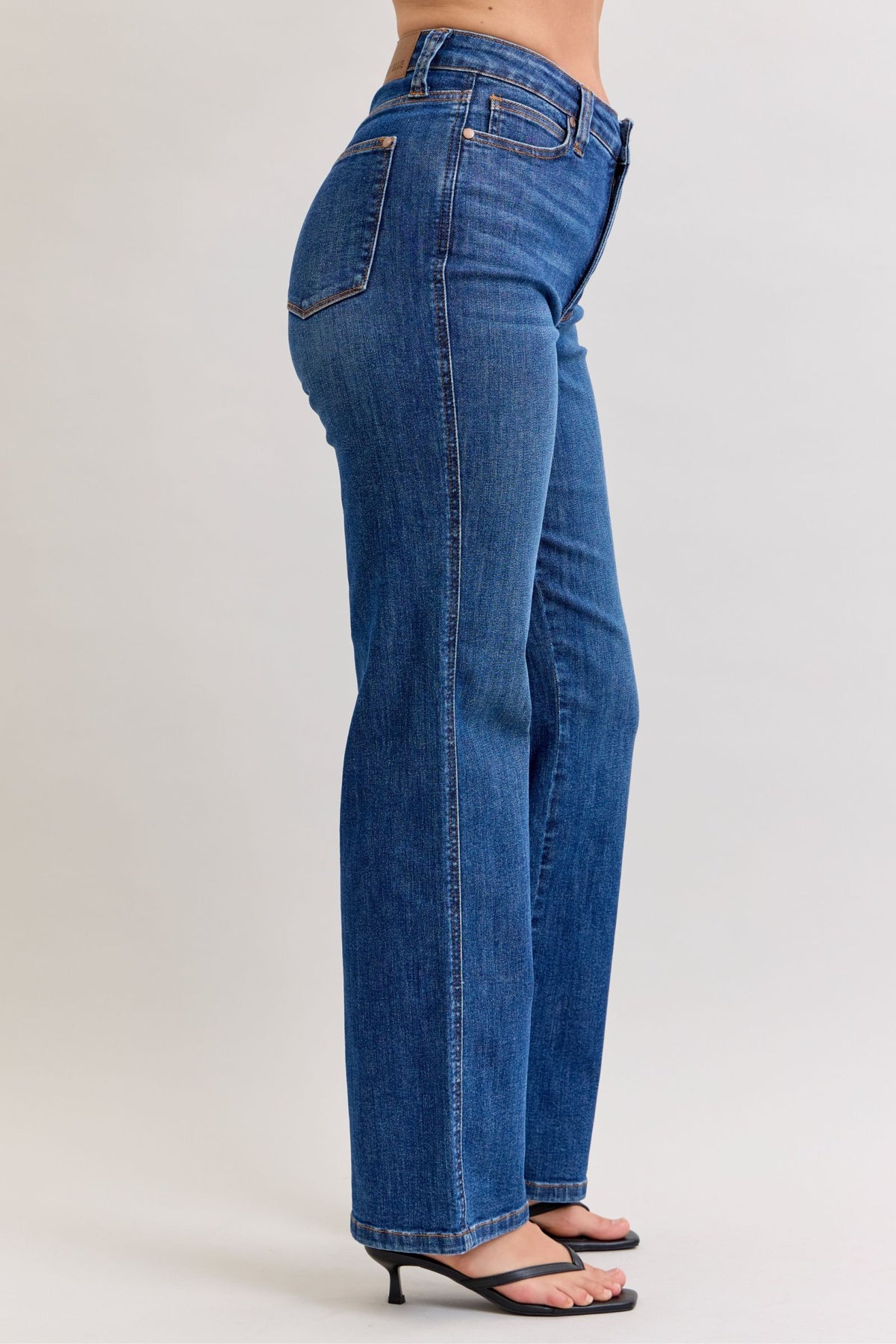 Judy Blue High Waist Dark Wash Straight Jeans