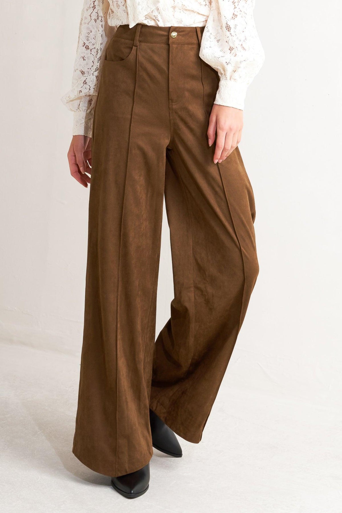Midnight Mesa Faux Suede Pants