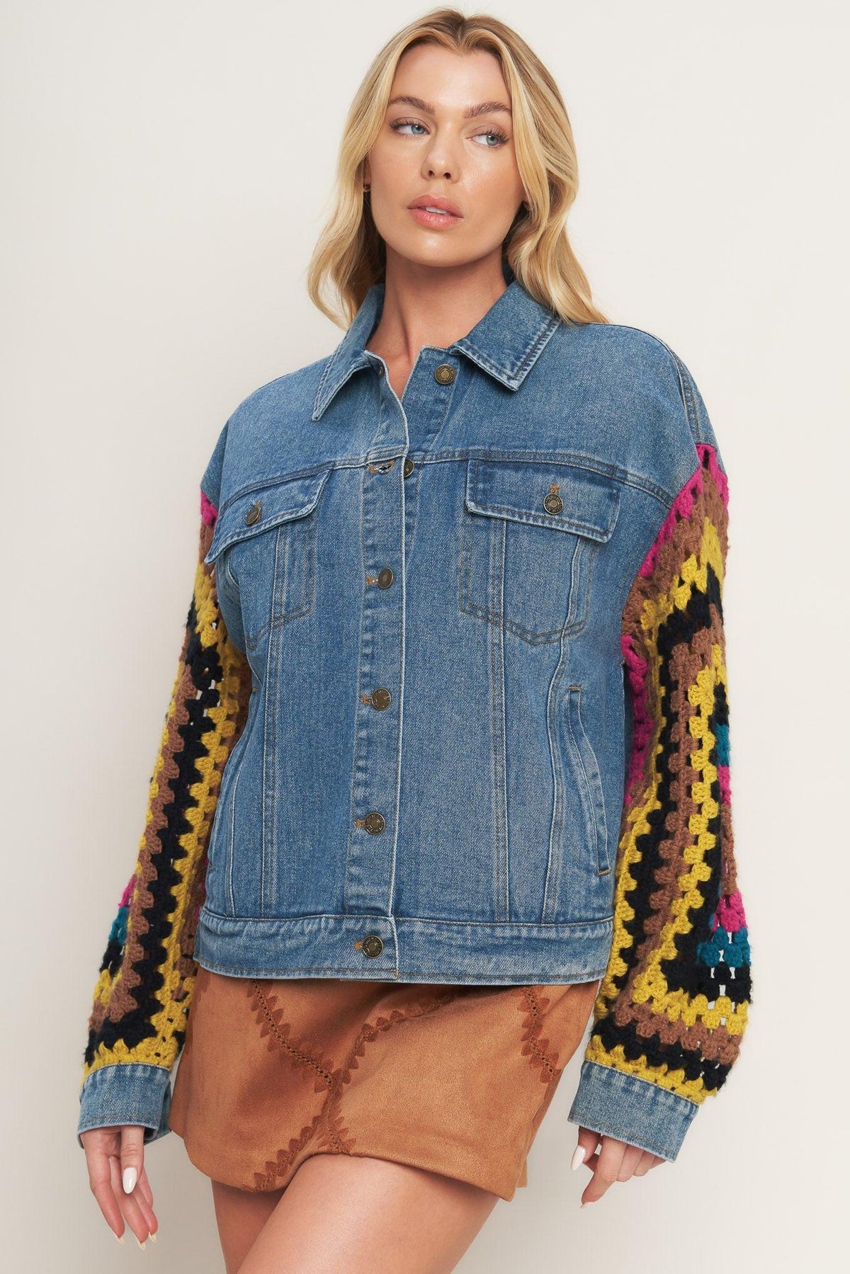 Festival Weave Denim Jacket