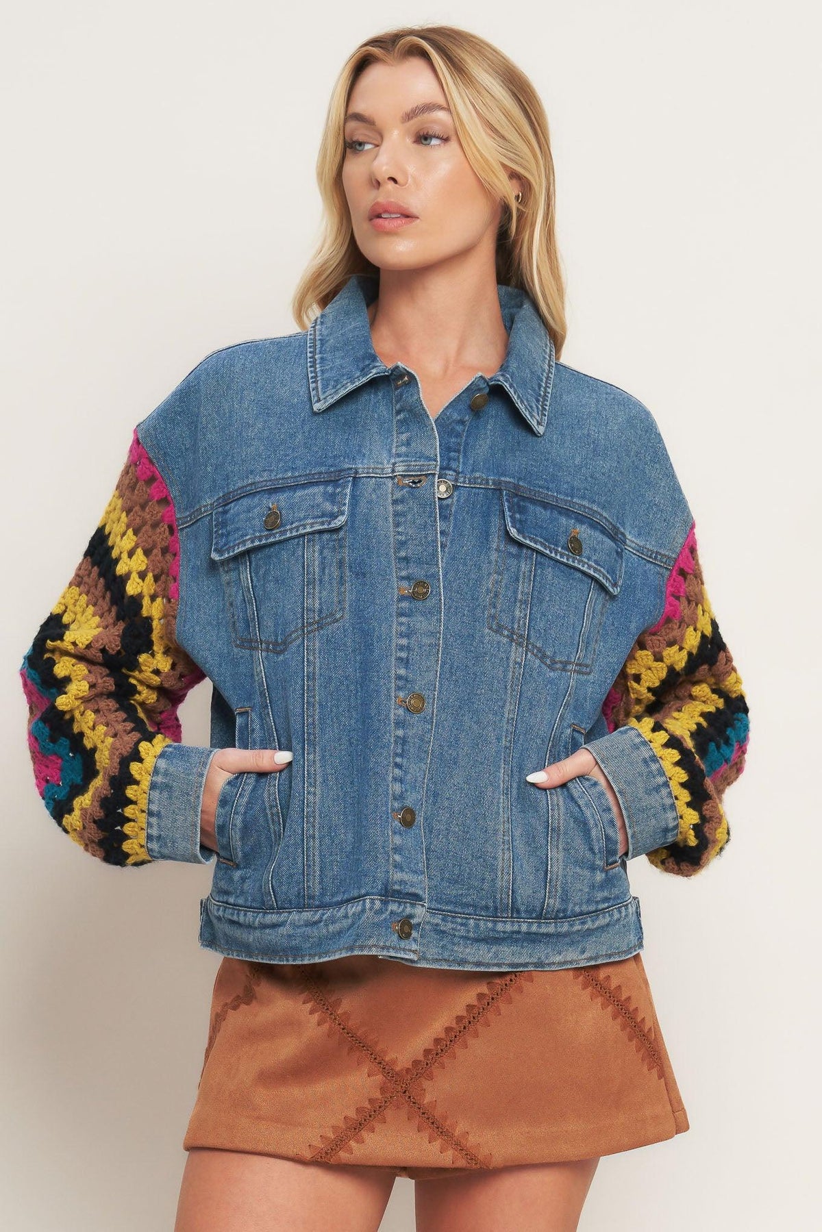 Festival Weave Denim Jacket