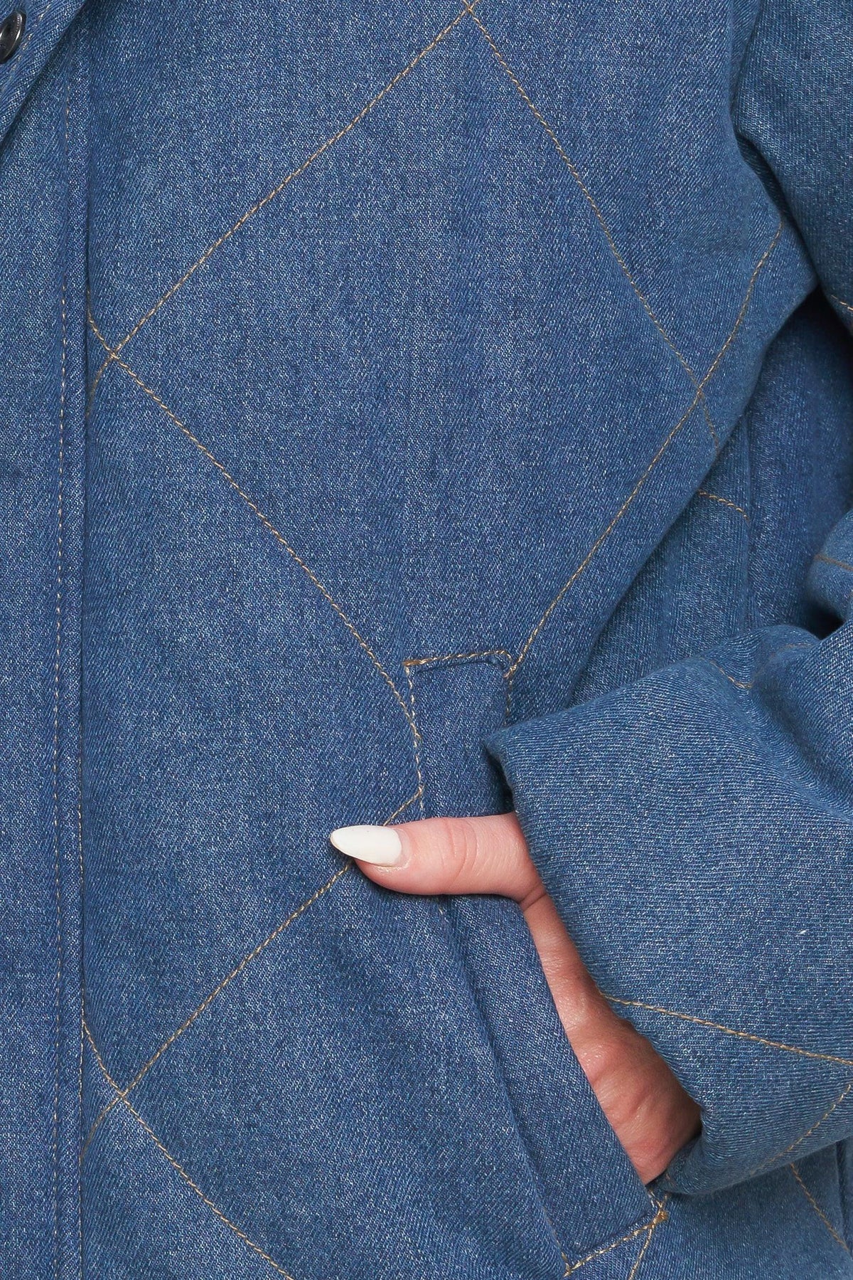 Quilted Denim Jacket