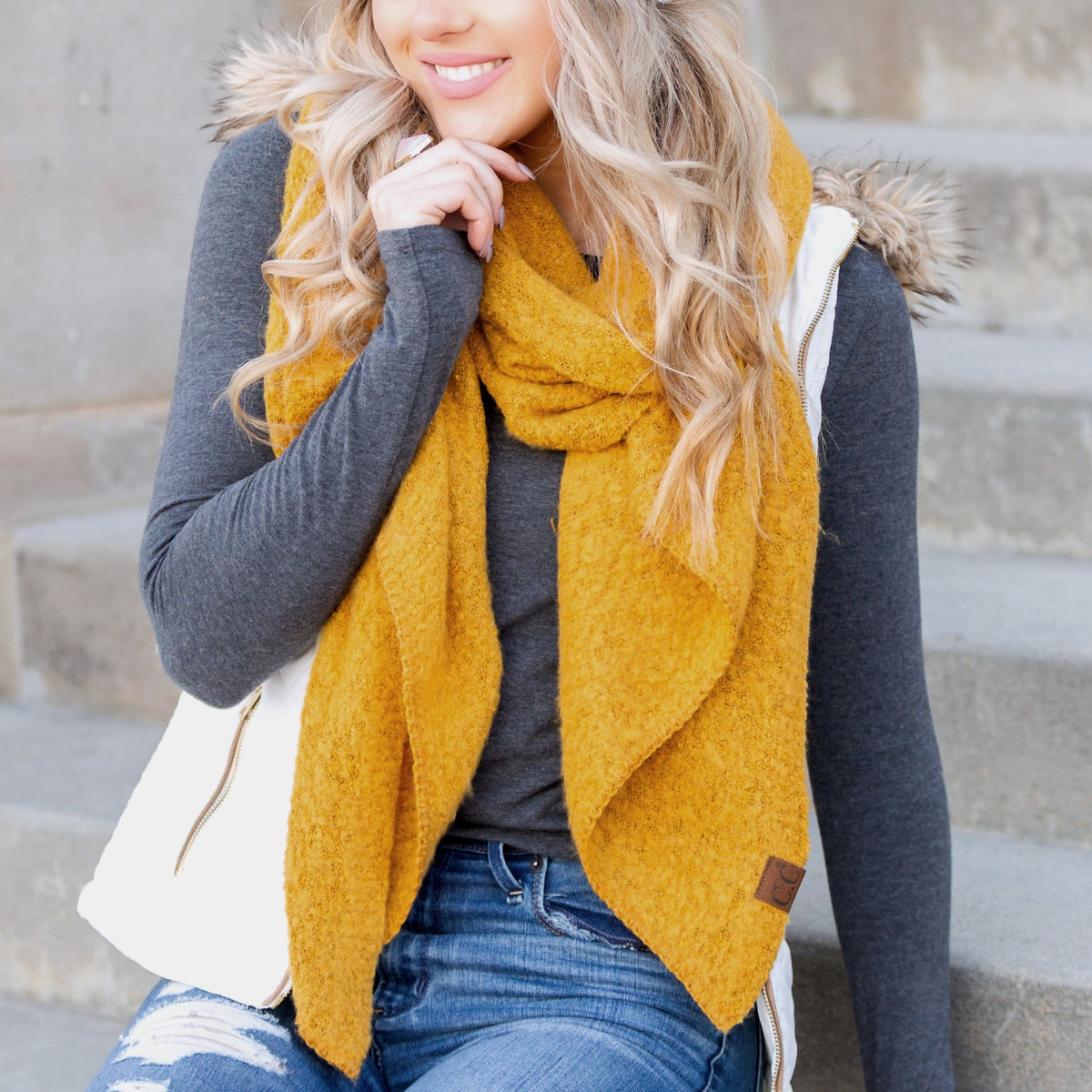 C.C Draped Scarf