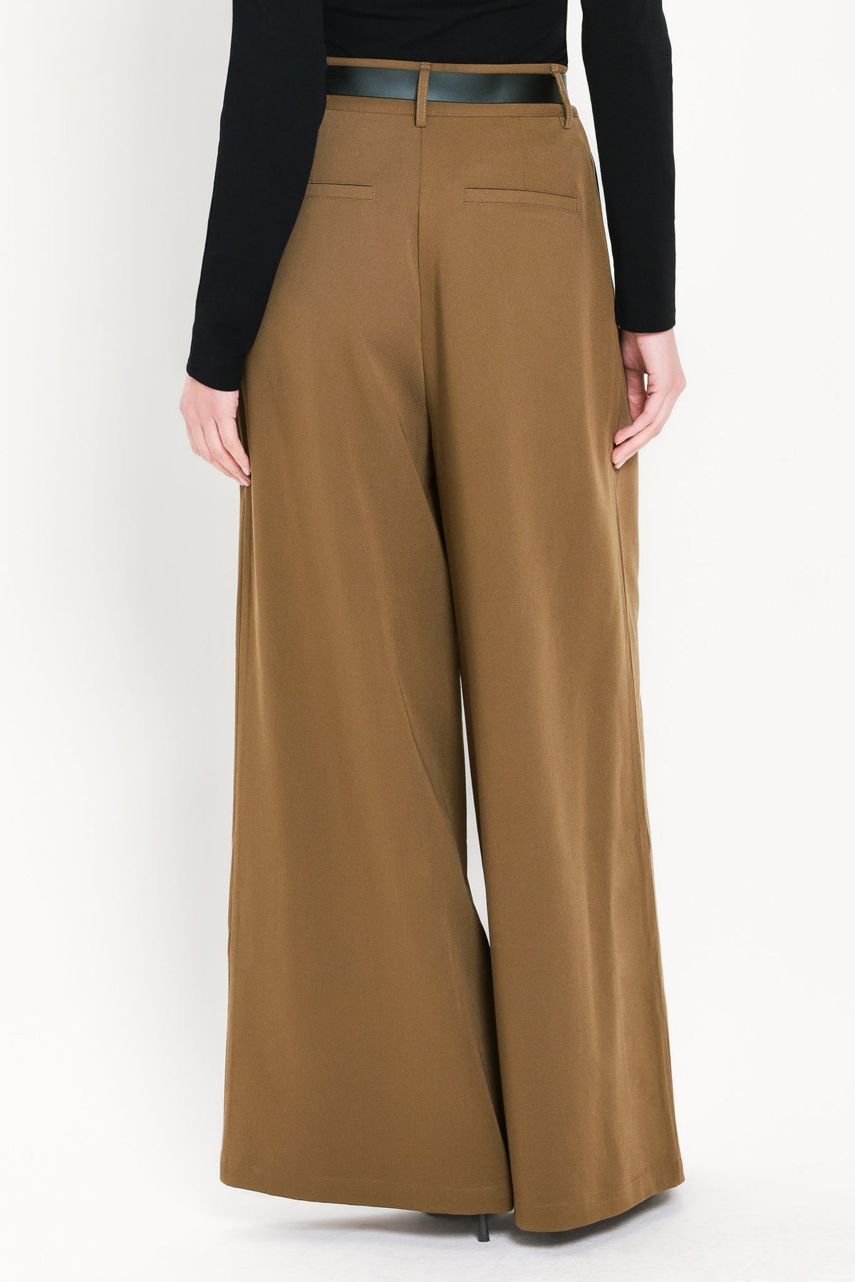 City Cinch Belted Wide Leg Pants
