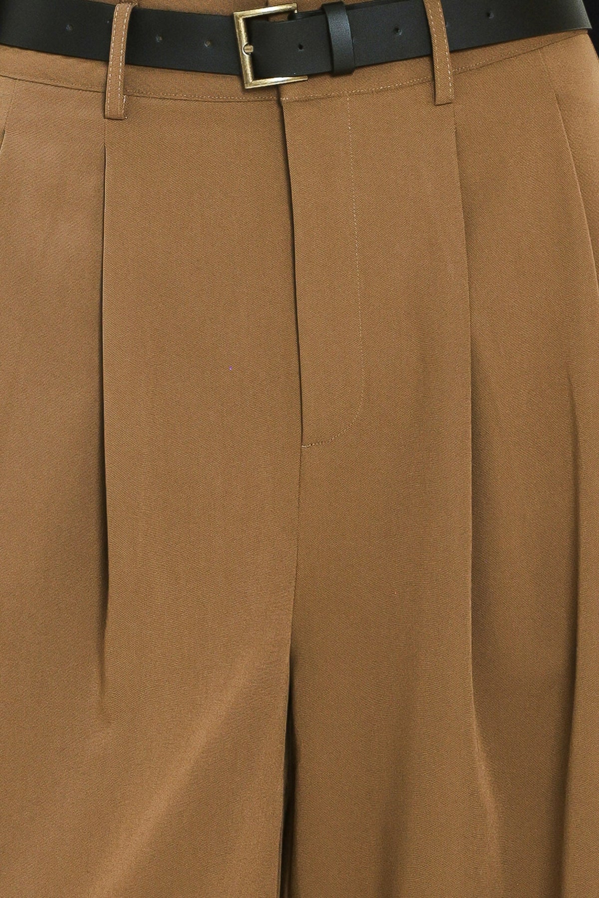 City Cinch Belted Wide Leg Pants