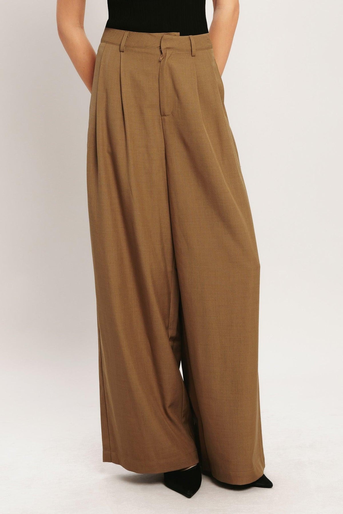 Umber Flow Wide-Leg Pants