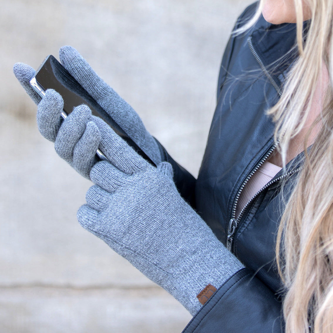 C.C Cashmere Blend Touchscreen Gloves