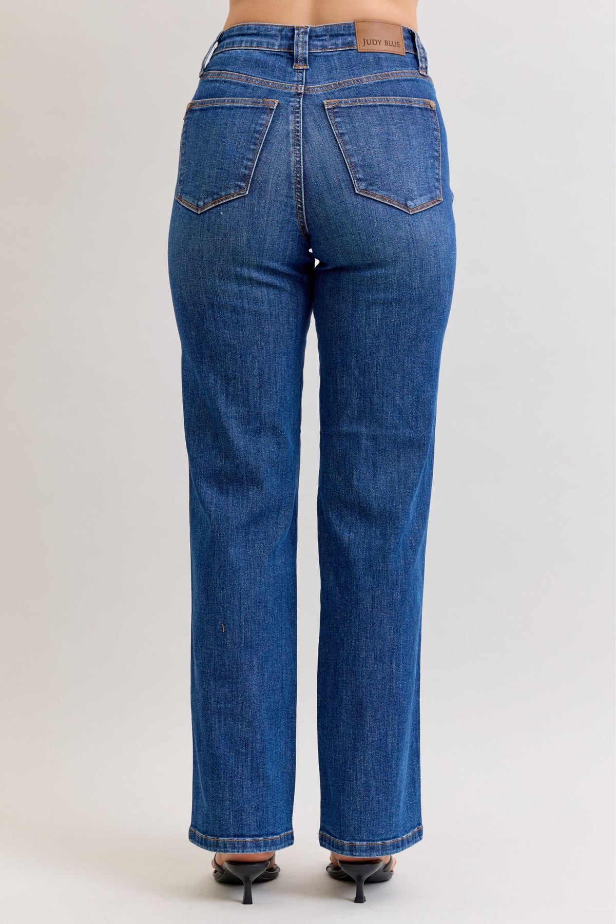 Judy Blue High Waist Dark Wash Straight Jeans