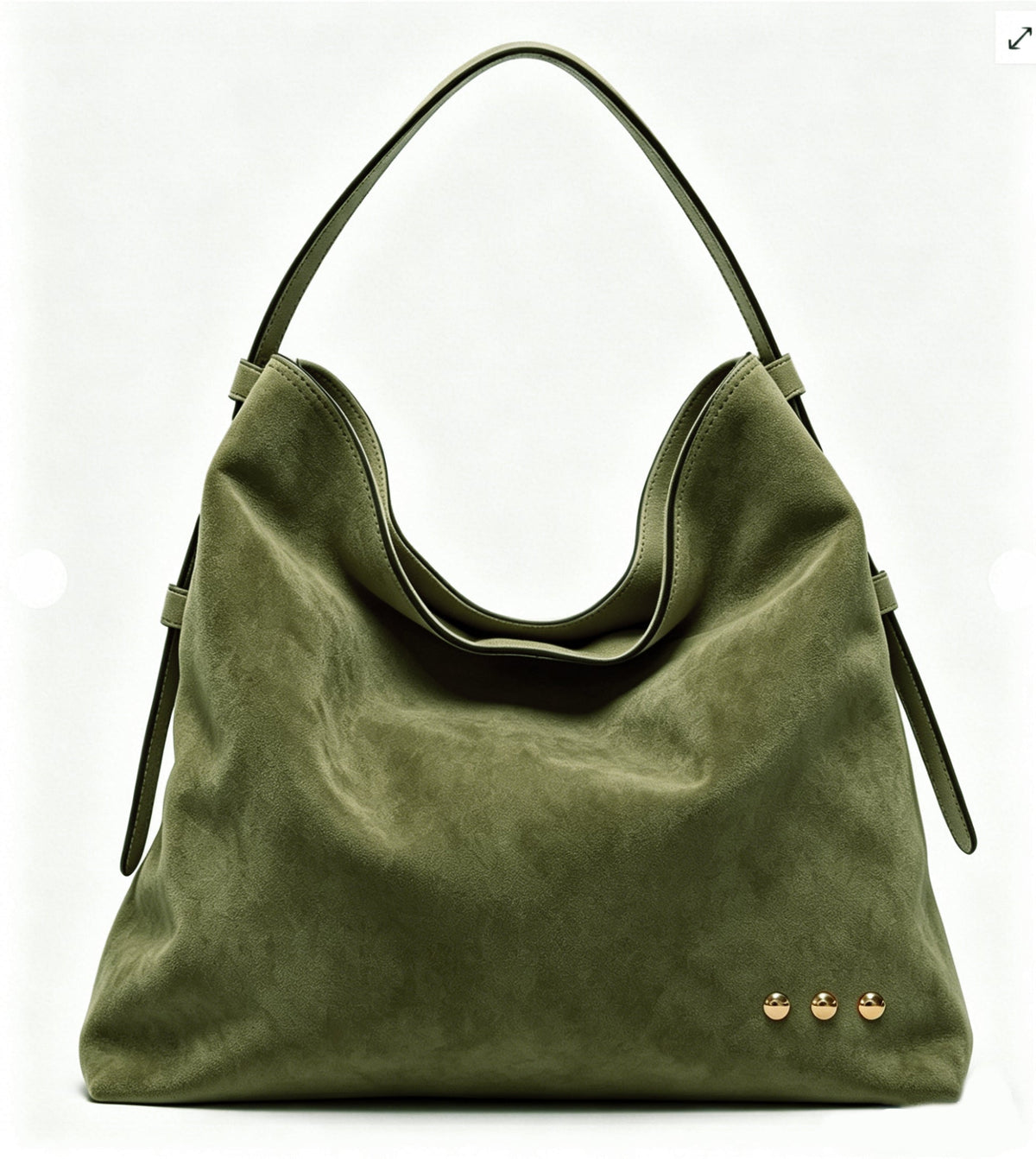 Evie Suede Hobo Shoulder Bag