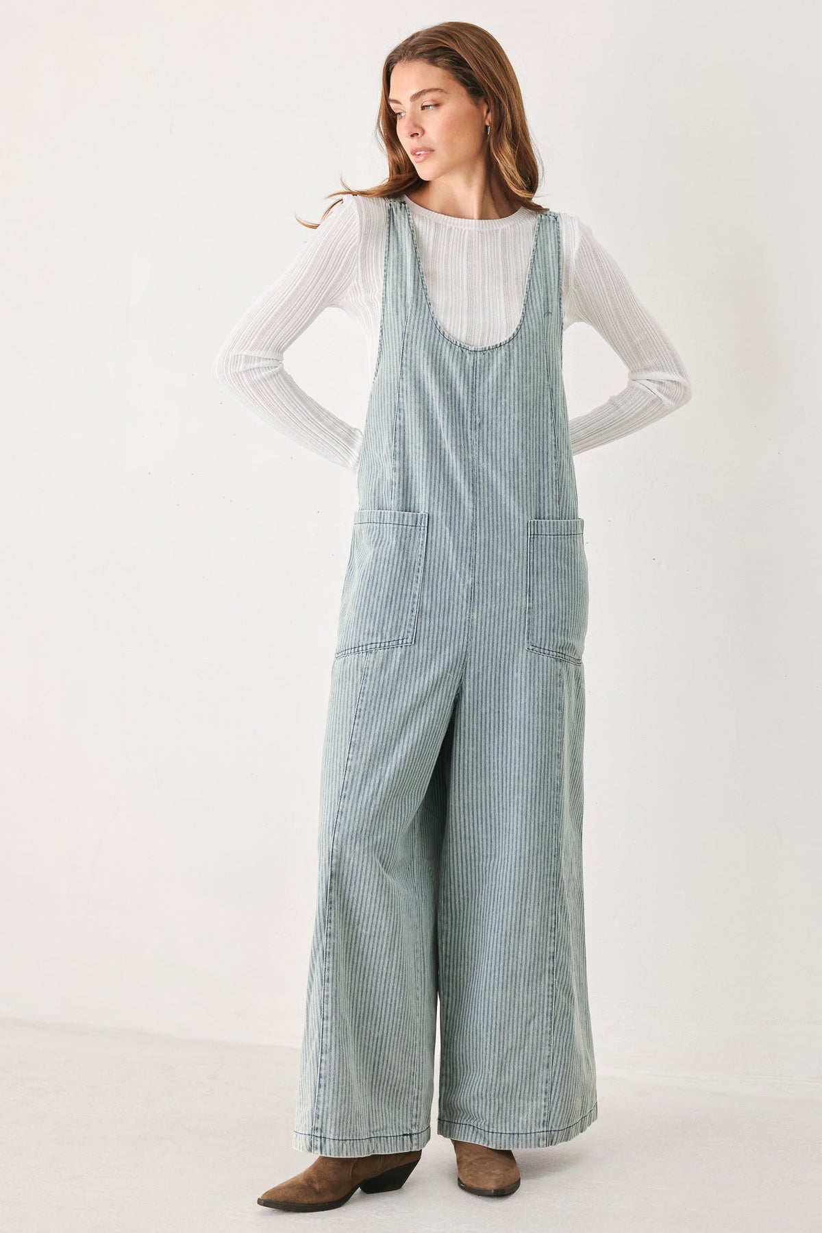 JOURNEY OF LOVE DENIM JUMPSUIT
