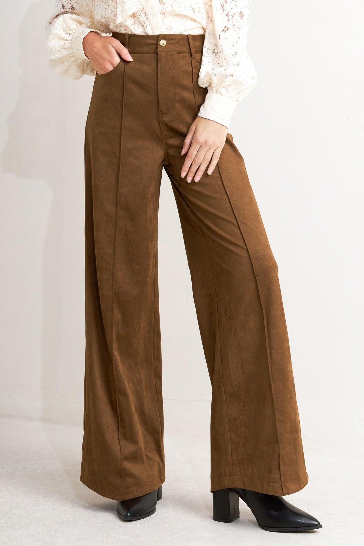 Midnight Mesa Faux Suede Pants