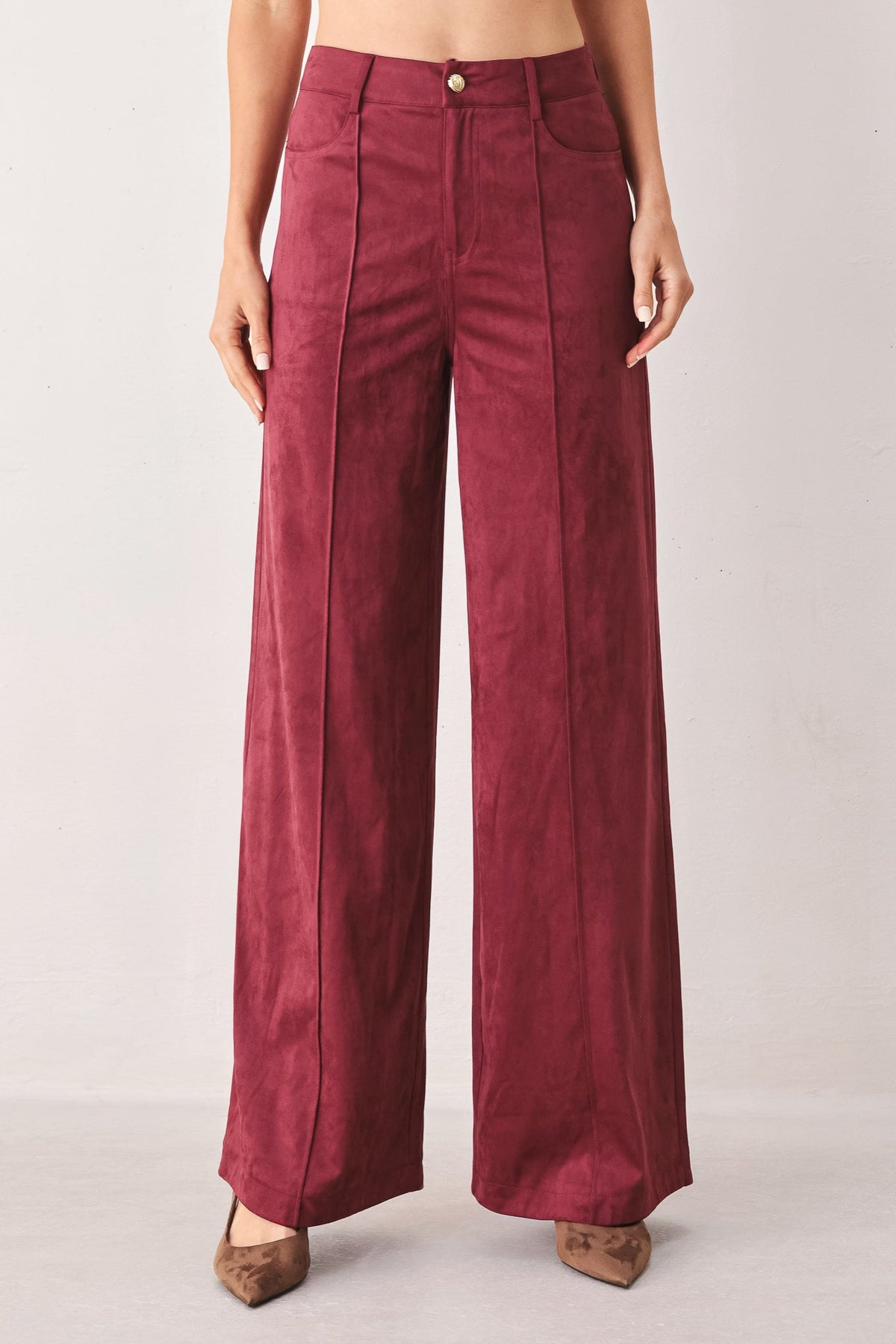 Midnight Mesa Faux Suede Pants
