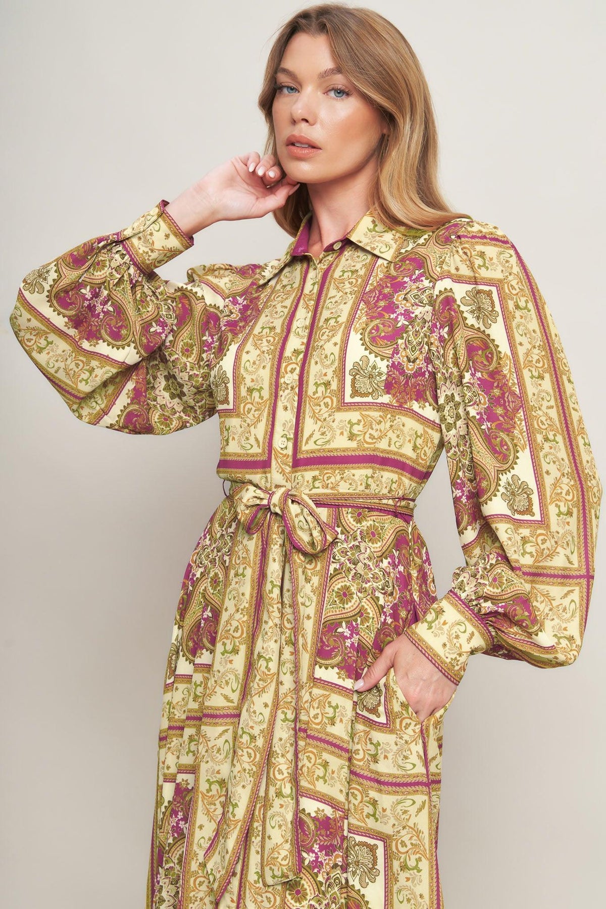 Royal Boho Woven Maxi Dress