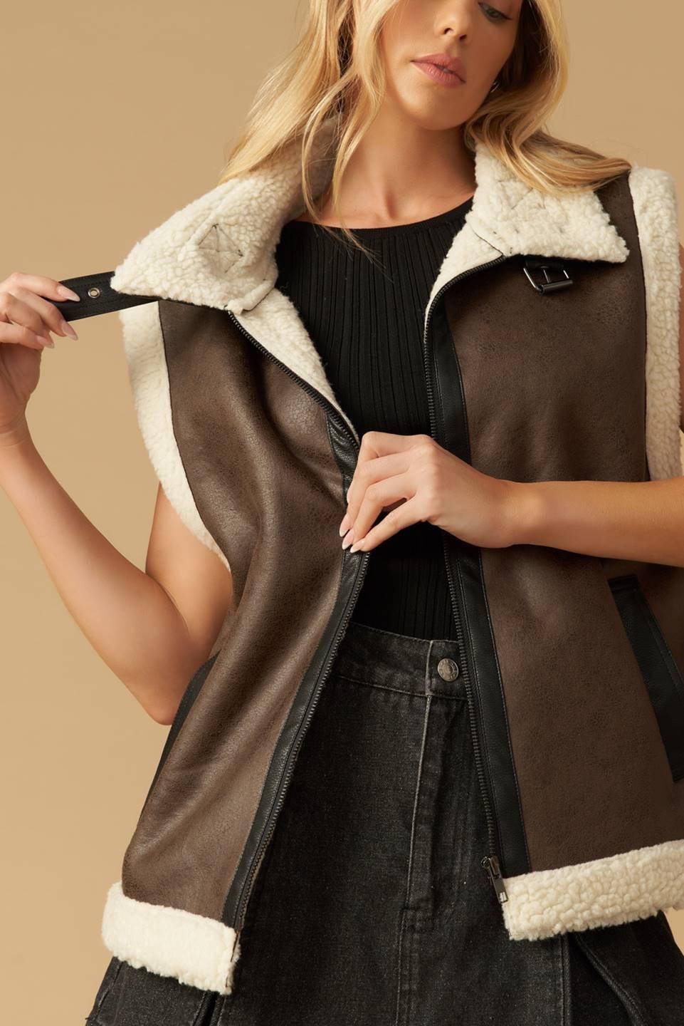 In Another Life Leather Vest