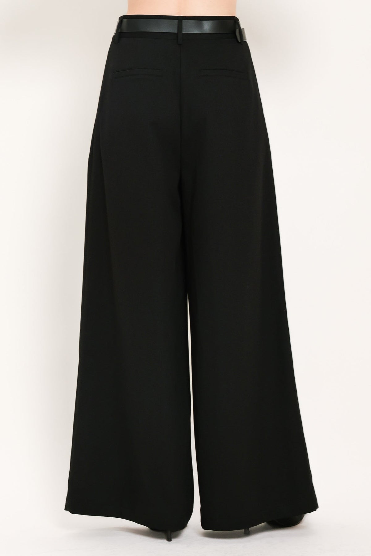 City Cinch Belted Wide Leg Pants