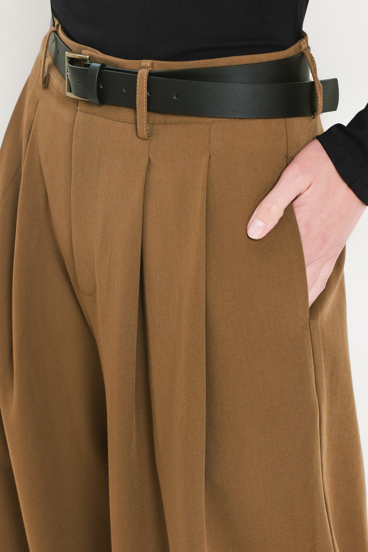 City Cinch Belted Wide Leg Pants