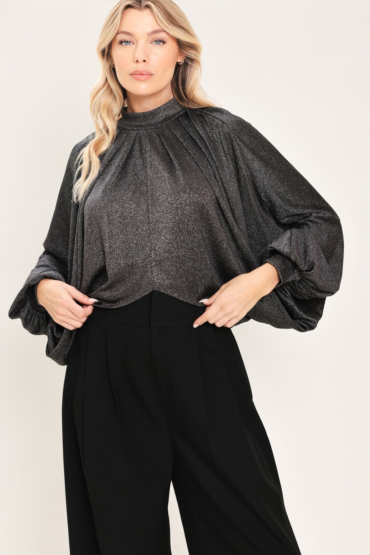 THEORY GREY STATEMENT TOP